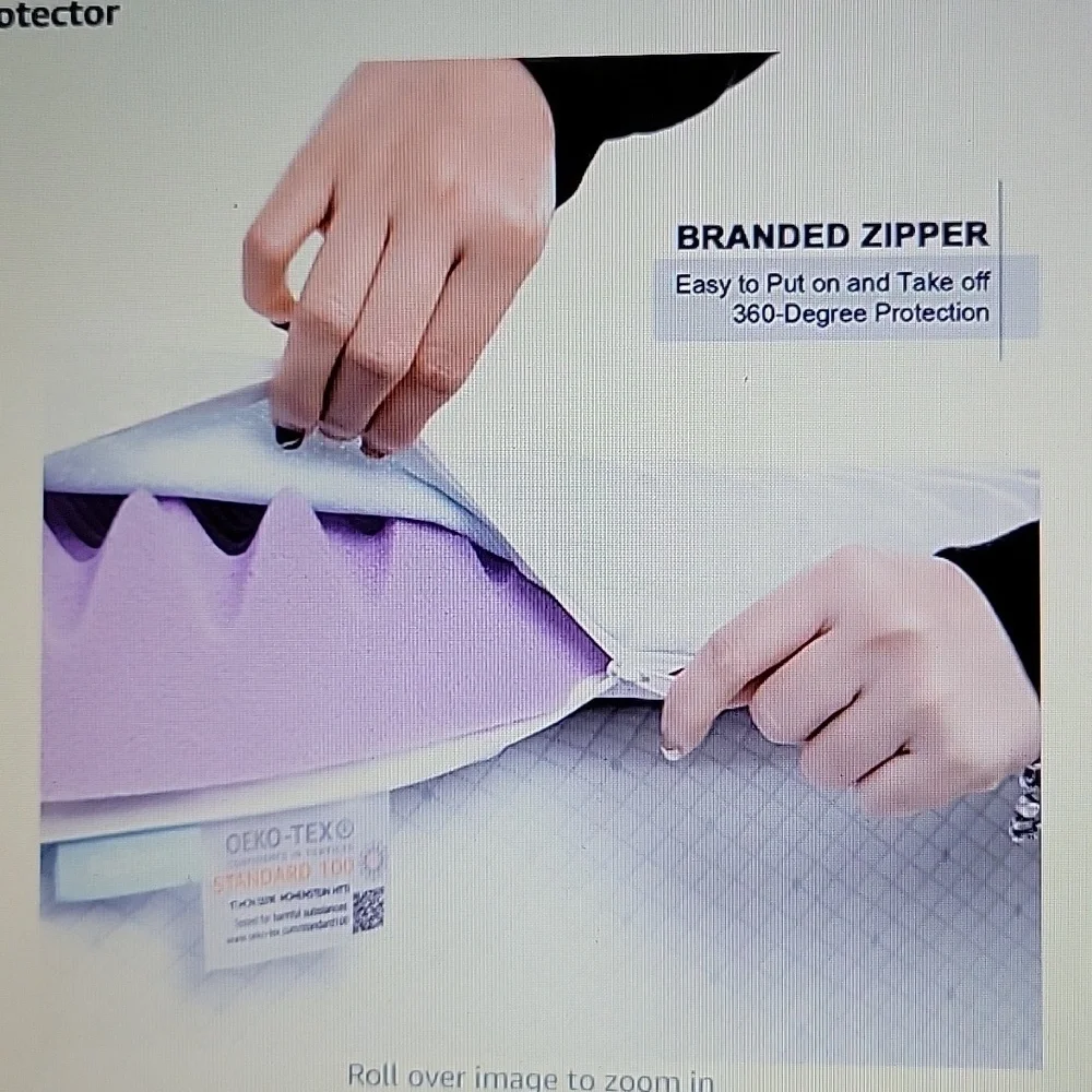 FERLIZER King Mattress Topper Cover 4